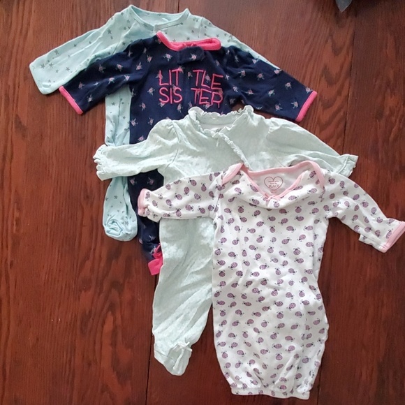 Carter's Other - 3m sleeper lot mint green -  4 pieces.